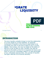 Corporate Liquidity