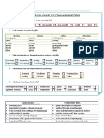 Needs analysis questionnaire for English language learners