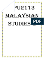 MPU2113 Pengajian Malaysia 2 - Lecture Notes
