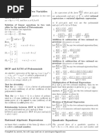 Linear Equations in Two Variables: Quick Reference, STD: X 1