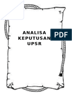 Analisa Keputusan Upsr