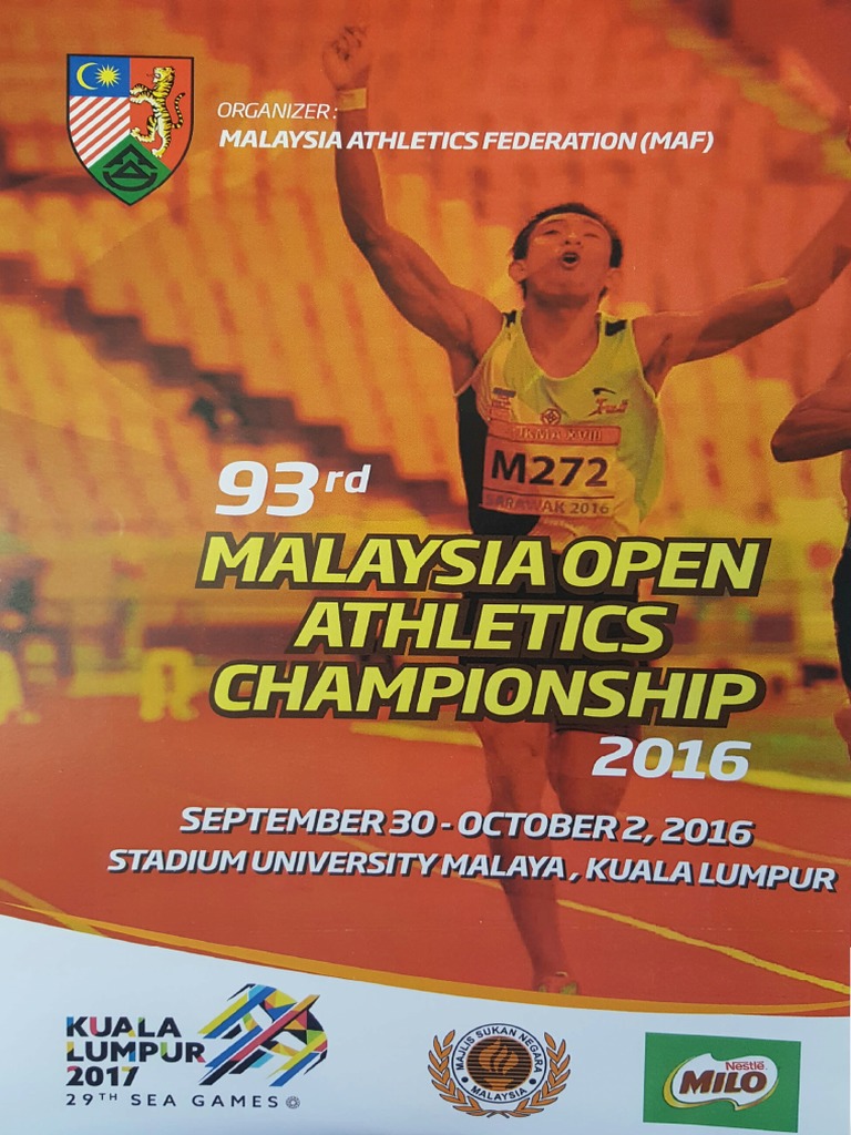 Keputusan Balapan Dan Padang Malaysia Open Kali Ke 93 2016 picture image