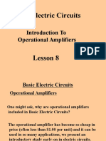 Basic Electric Circuits: Introduction To Operational Amplifiers