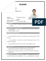 Resume: Mr. Chetan Solanki M.E. (CAD/CAM) B.E. (Mechanical)