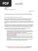 Letter To Employer InternalProjects