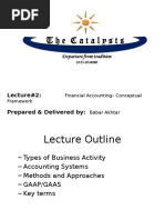 Lecture#2: Prepared & Delivered By:: Financial Accounting - Conceptual Framework Babar Akhtar