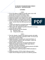 Power Electronics For Renewable Energy Resources - Question Bank 16 Marks