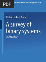 (Ergebnisse Der Mathematik Und Ihrer Grenzgebiete NF 20) Professor Richard Hubert Bruck (Auth.)-A Survey of Binary Systems-Springer-Verlag Berlin Heidelberg (1971)