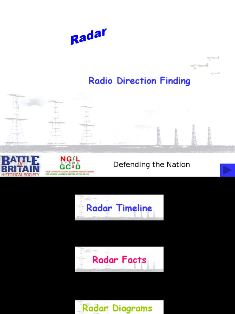 Rada R Radio Direction Finding PDF Radar Radio