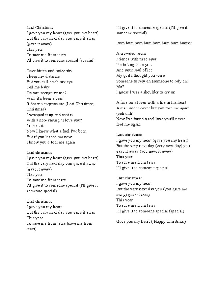 Testo white christmas george michael