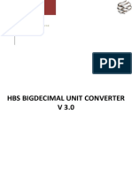 HBS Unit Conversion