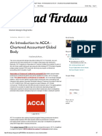 Ahmad Firdaus _ an Introduction to ACCA - Chartered Accountant Global Body