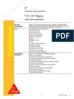 Sikadur - 31 CF Rapid: 2-Part Thixotropic Epoxy Adhesive