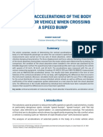 Vertical Accelerations of The Body of A Motor Vehicle When Crossing A Speed Bump