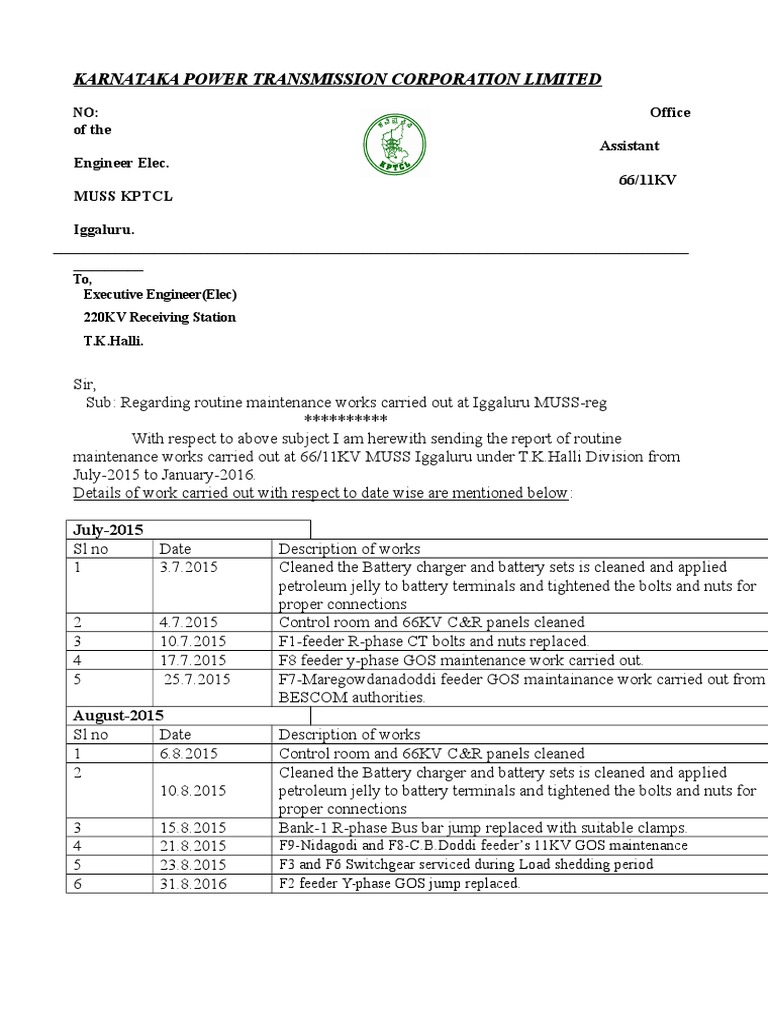 Karnataka Power Transmission Corporation Limited PDF Power