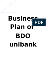 Business Plan of BDO Unibank