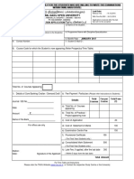 TNOU Exam Application Jan 2017