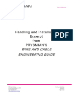 Wire and Cable Engineering Guide: Handling and Installation Excerpt From Prysmian'S