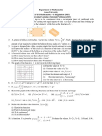 Differential Calculus (Tutorial Problems2016)