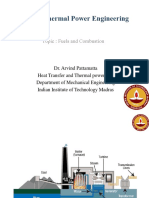 IIT Madras Thermal Power Engineering Lecture on Fuels and Combustion