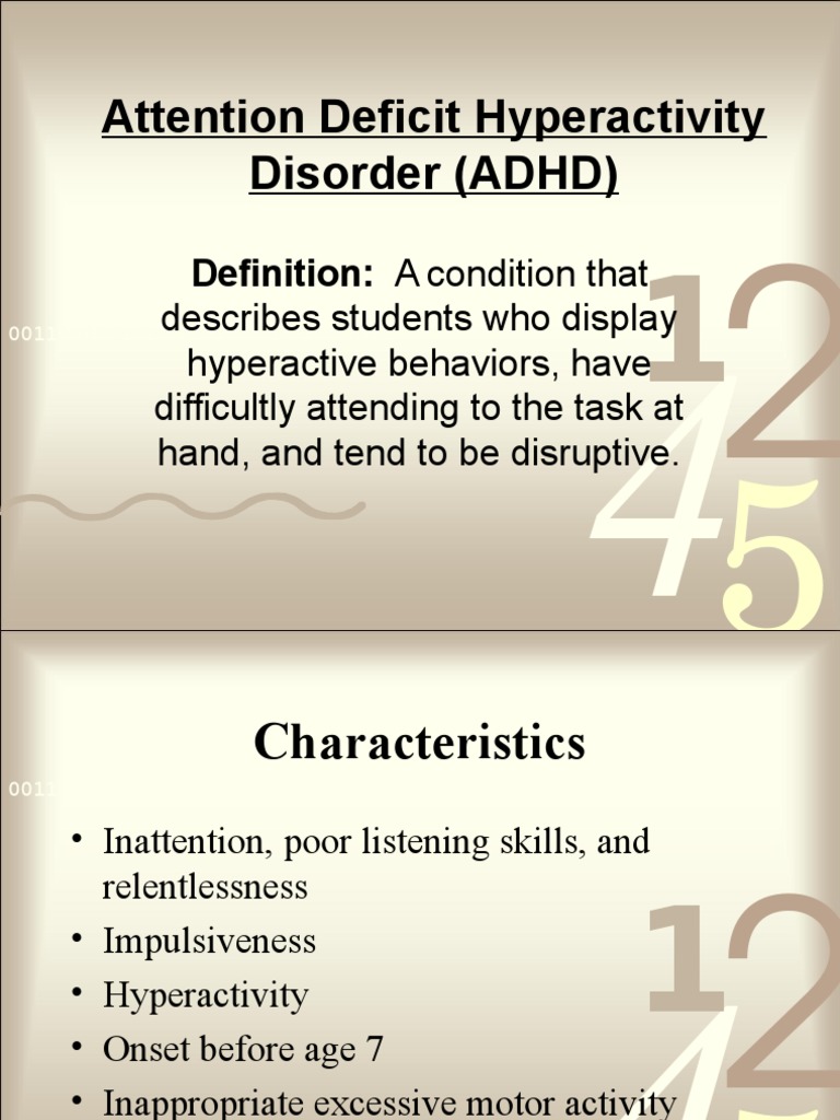 Adhd Meaning Definition