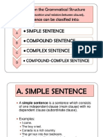 Sentences Types