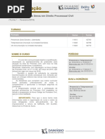 Descritivo Pós Graduação Em Direito Processual Civil