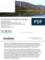 The Business of Health Care Reform