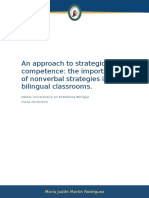 An Approach To Strategic Competence: The Importance of Nonverbal Strategies in Bilingual Classrooms