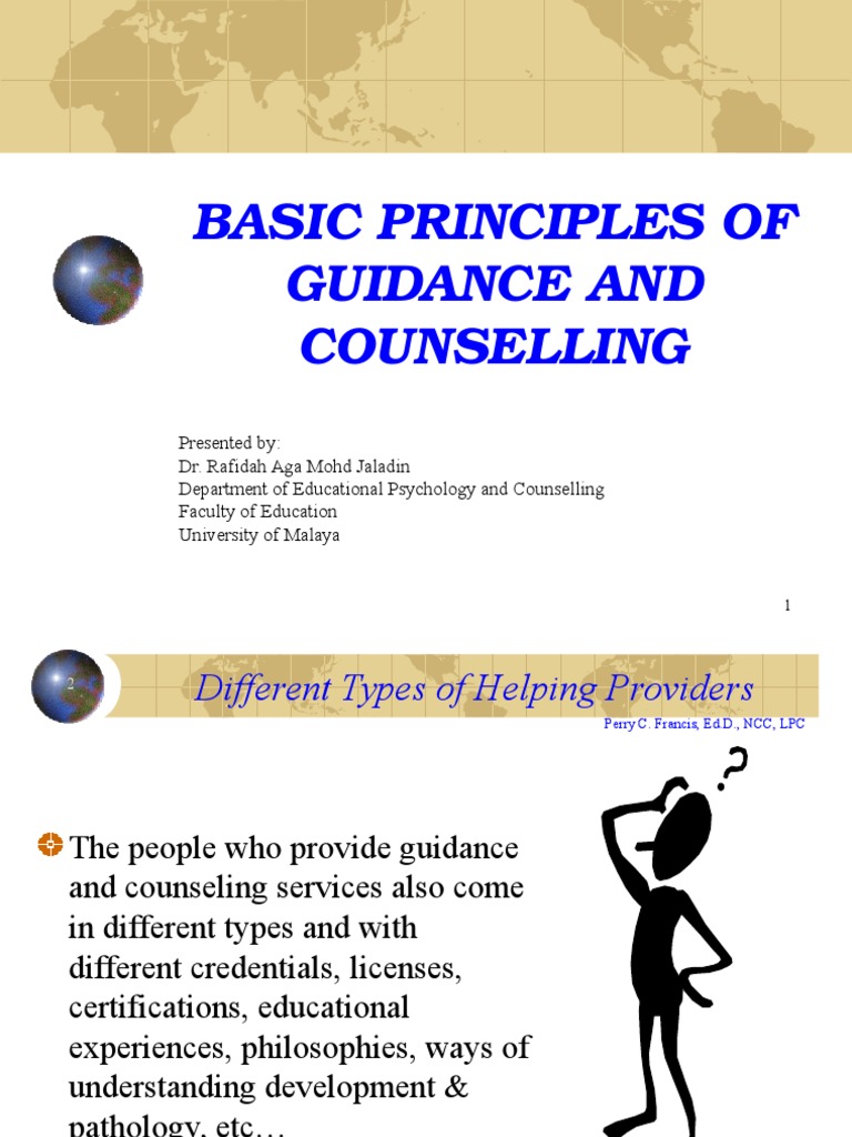 Guidance and Counseling Principles | PDF | Occupational Burnout ...