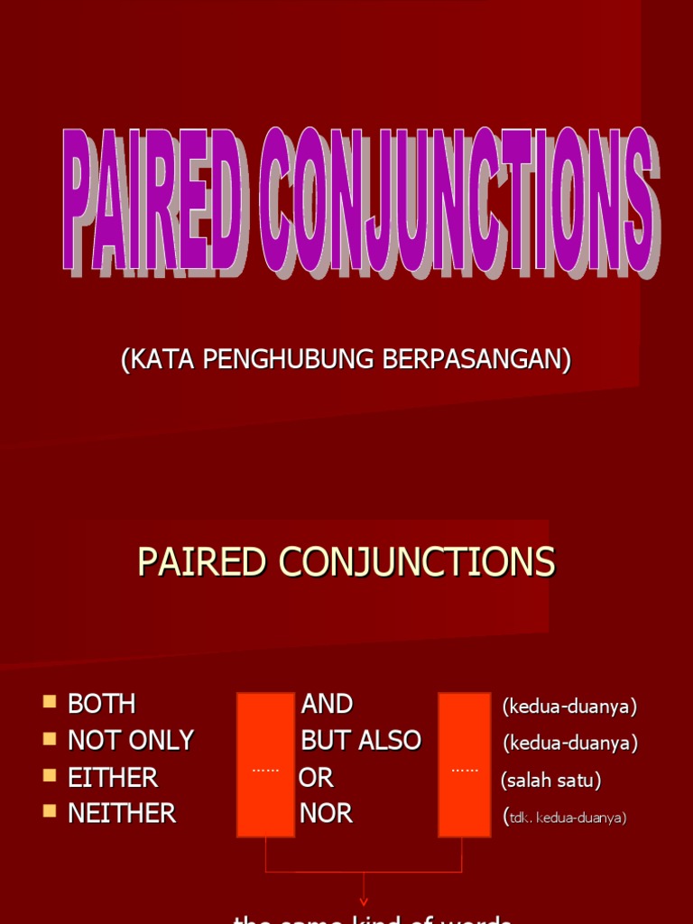 Understanding Paired Conjunctions | PDF