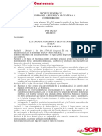 Decreto 215 Ley Del Banco de Guatemala