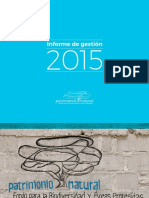 Patrimonio Natural_Informe de Gestión 2015