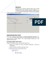 C# - Operacije Sa Vektorima