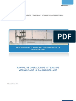 Manual de Operación de Sistemas de Vigilancia de Calidad de Aire PDF