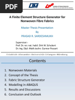 Nonwoven Simulation