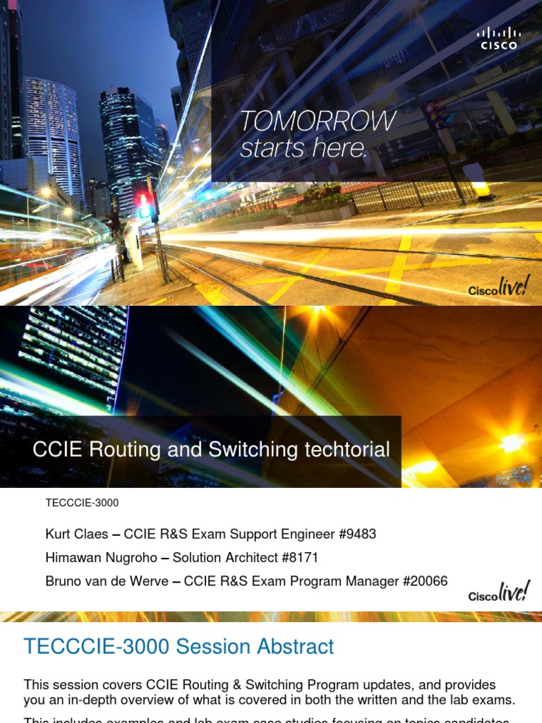 CCIE Routing & Switching Exam Guide | PDF | Computer Network | Virtual ...
