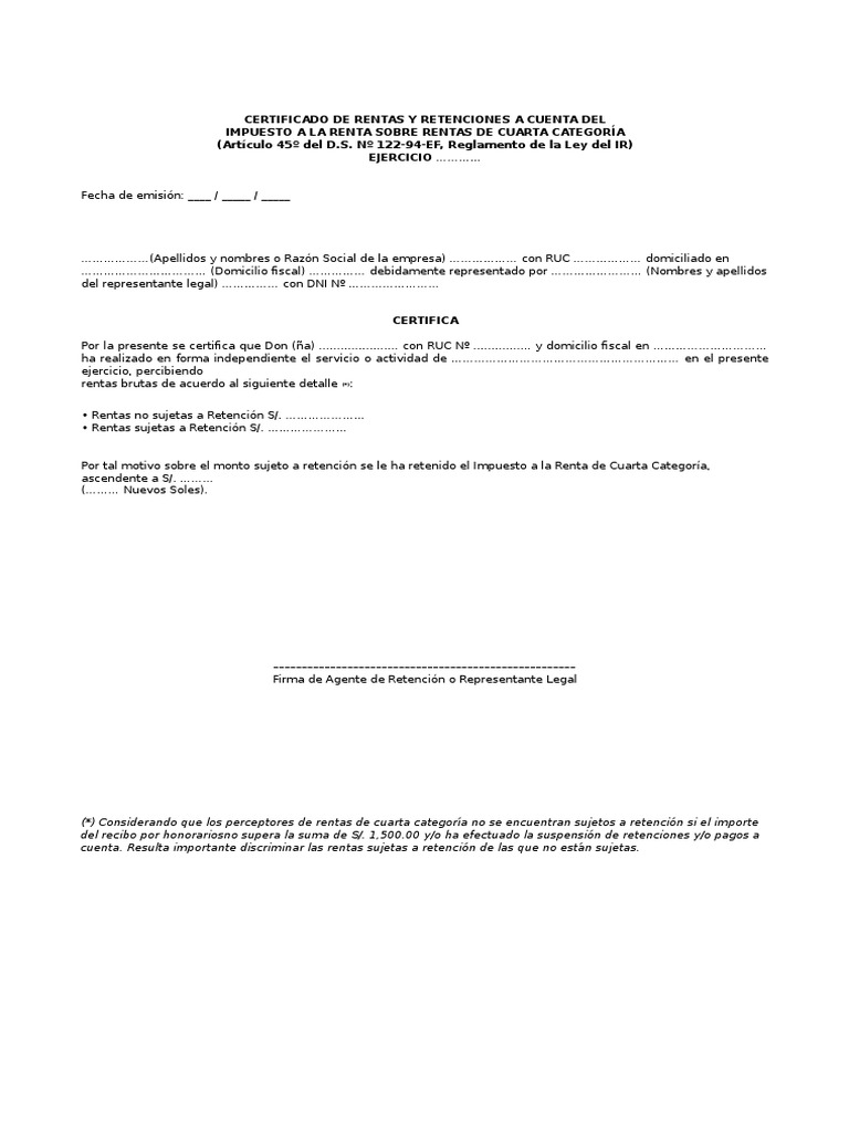 modelo de certificado de retenciones.doc