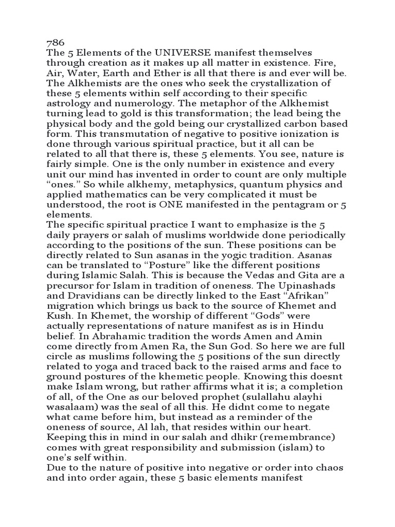 5 Elements of Hip Hop and ISLAM | PDF | Rapping | Alchemy