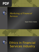 Marketing of Financial Services