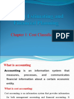 CH 1 Cost Classification