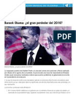 Barack Obama - ¿El Gran Perdedor Del 2016 - HispanTV, Nexo Latino