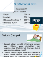 Vaksin Campak & BCG Kelompok 9