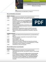 Agenda mesas de trabajo