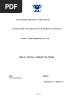 Implicatii Fiscale ale Impozitului Pe Profit 