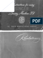 Singer Slant Shank 301 Sewing Machine Manual PDF