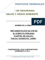 Plan de Seguridad Salud y Medio Ambiente para - Cajero Atm