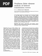 Nonlinear Finite Element Analysis of Latticed Transmission Towers 1993