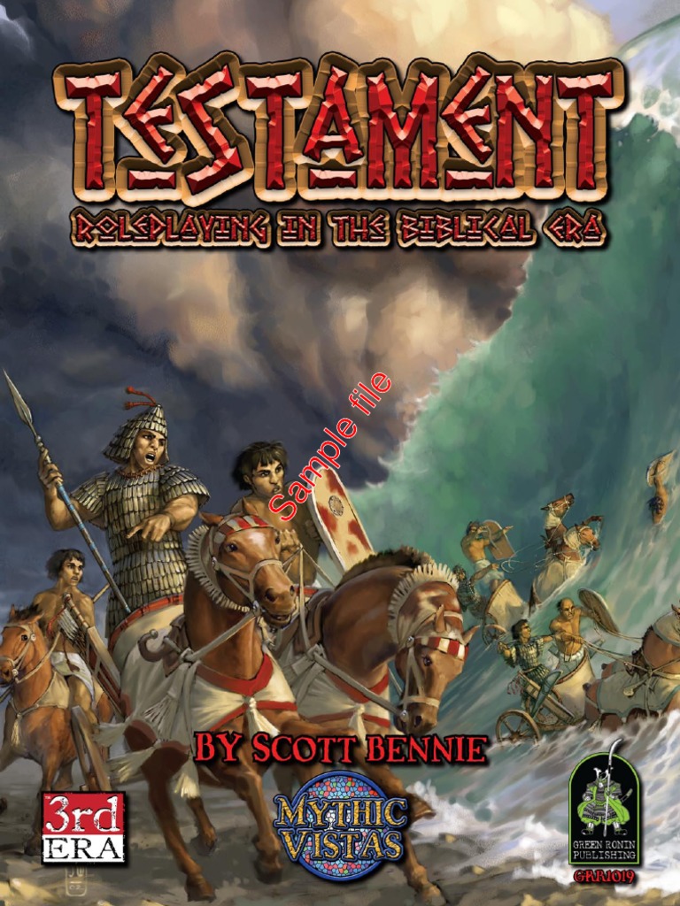 Testament RPG 19191Sample PDF Names Of God In Judaism Canaan