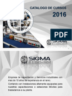 Catalogo de Cursos Sigma Imecsa 2016